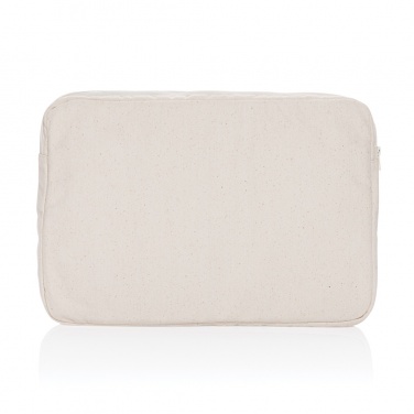 Logo trade promotional item photo of: Laluka AWARE™ recycled cotton 15.6 inch laptop sleeve