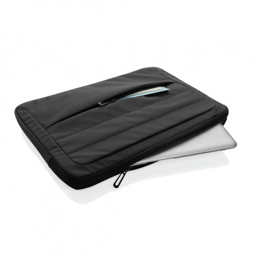 Logo trade promotional merchandise image of: Armond AWARE™ RPET 15.6 inch laptop sleeve