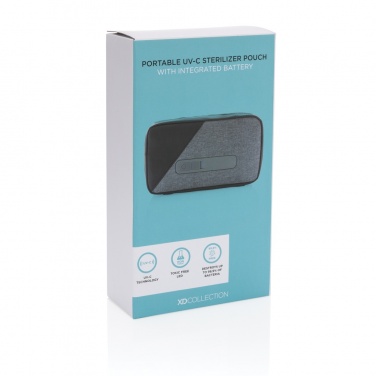 Logotrade promotional products photo of: Portable UV-C steriliser pouch with integrated battery