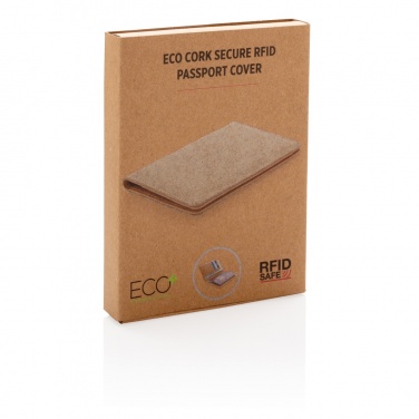 Logotrade promotional items photo of: Cork secure RFID passport cover