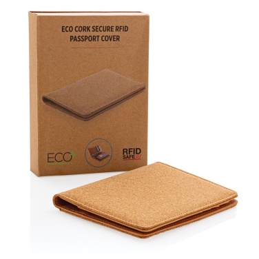 Logotrade promotional giveaway picture of: Cork secure RFID passport cover