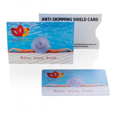 Logotrade promotional giveaway image of: Anti-skimming RFID shield card with active jamming chip