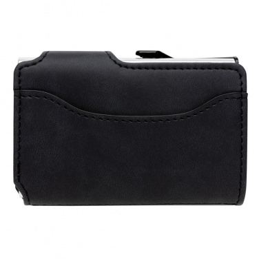 Logo trade promotional gifts picture of: Standard aluminium RFID cardholder with PU wallet