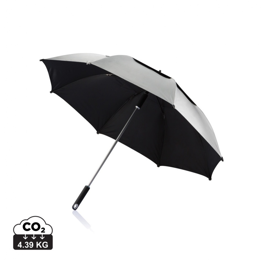 Logo trade promotional giveaways image of: 27” Hurricane storm umbrella