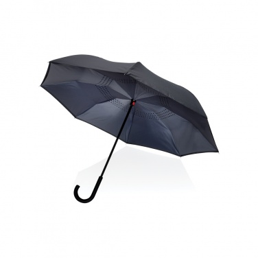 Logo trade promotional product photo of: 23" Impact AWARE™ RPET 190T reversible umbrella