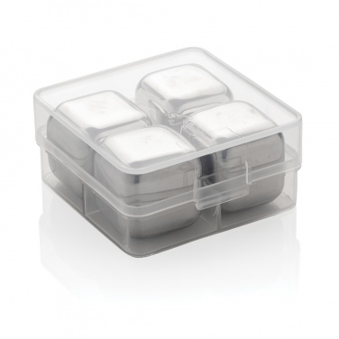 Logotrade promotional merchandise photo of: Re-usable stainless steel ice cubes 4pc