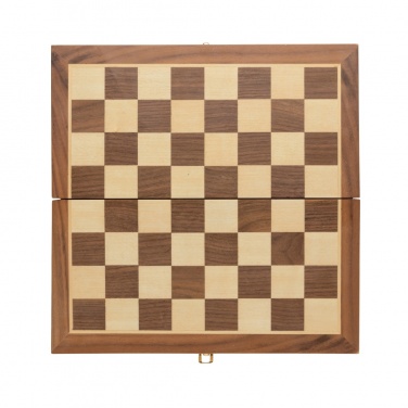 Logo trade corporate gifts picture of: Luxury wooden foldable chess set