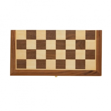 Logo trade promotional gifts picture of: Luxury wooden foldable chess set