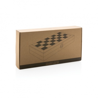Logotrade business gift image of: Luxury wooden foldable chess set