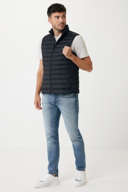 Logo trade promotional merchandise photo of: Iqoniq Meru men recycled polyester bodywarmer