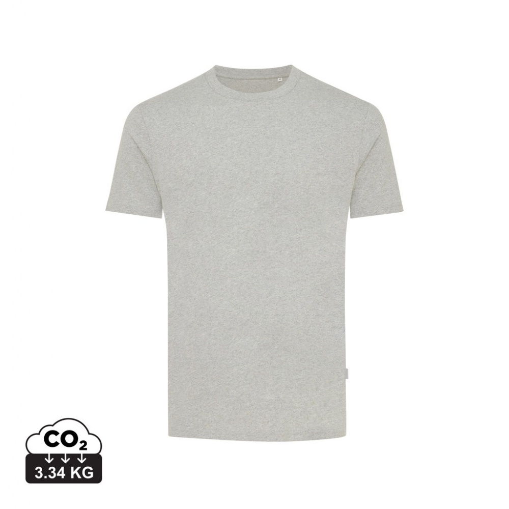 Logo trade corporate gifts image of: Iqoniq Manuel recycled cotton t-shirt undyed