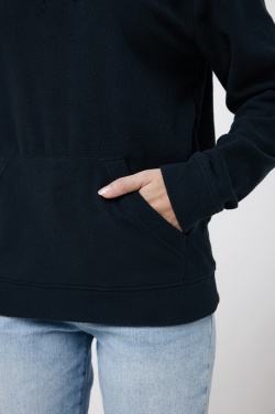 Logo trade advertising products image of: Iqoniq Trivor recycled polyester microfleece hoodie