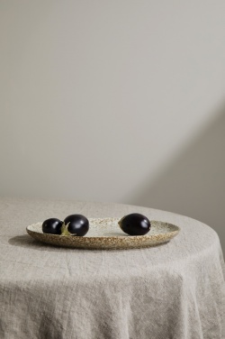 Logo trade promotional products picture of: VINGA Nuvem stoneware serving plate