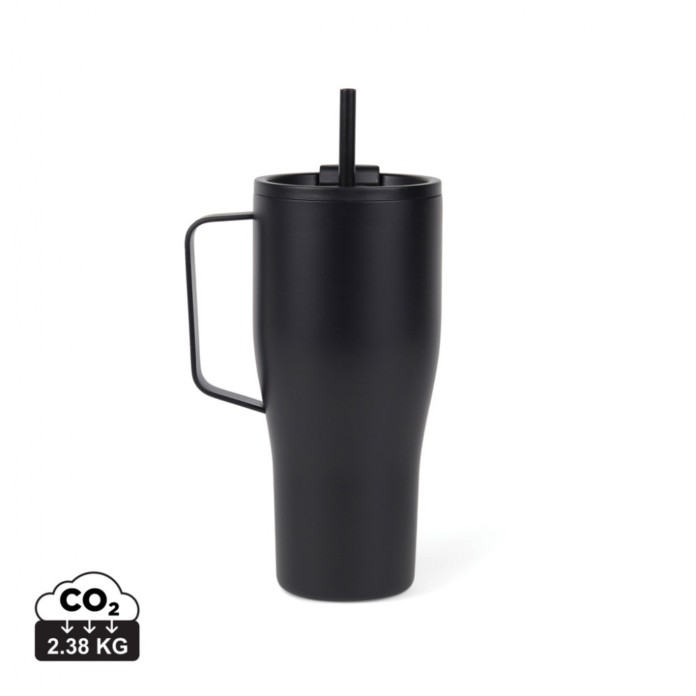 Logo trade promotional giveaways picture of: VINGA Eos voyager RCS recycled SS 800ml thermos cup
