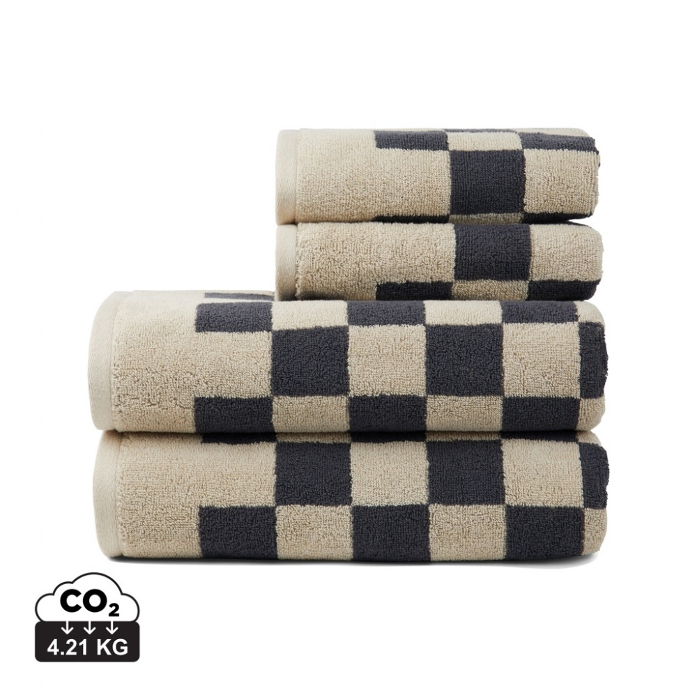 Logo trade corporate gift photo of: VINGA Elba OCS organic cotton towel, 4 pcs set