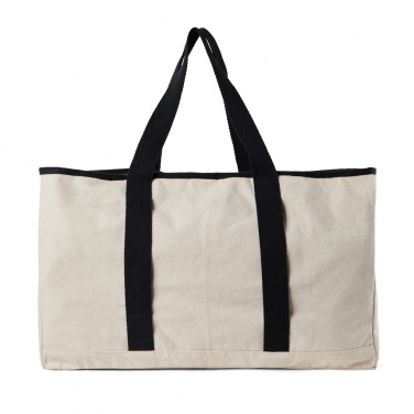 Logo trade promotional item photo of: VINGA Volonne AWARE™ recycled canvas beach bag