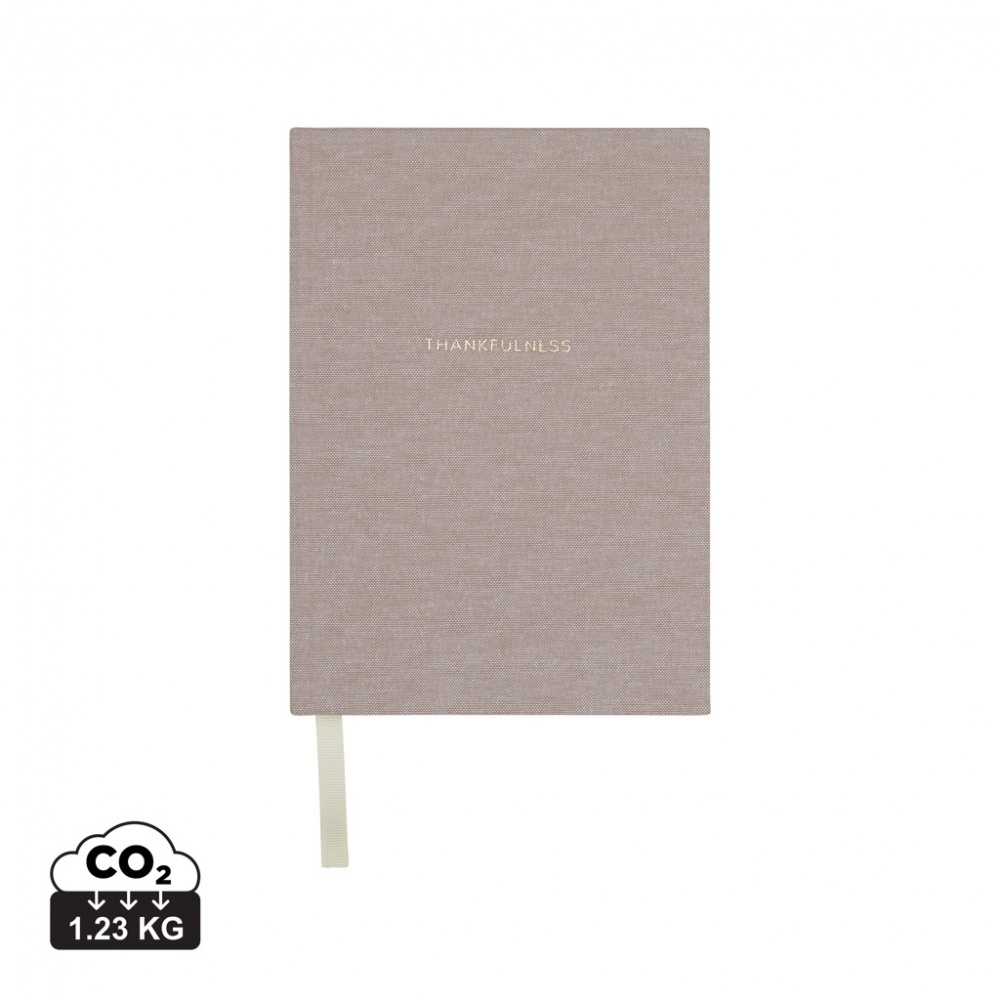 Logo trade promotional giveaways picture of: VINGA Thankfulness GRS recycled paper journal