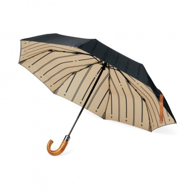 Logo trade advertising products image of: VINGA Bosler AWARE™ recycled pet 21" foldable umbrella