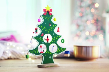 Logotrade promotional merchandise image of: Wooden xmas tree decoration