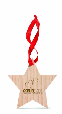 Logo trade promotional giveaways picture of: Star shaped hanger