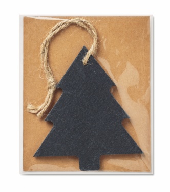Logotrade advertising product picture of: Slate xmas hanger tree