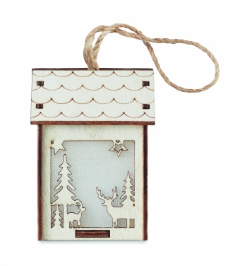 Logotrade corporate gift image of: MDF house with light