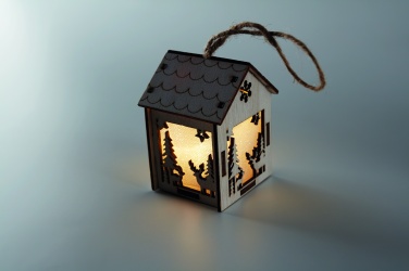 Logotrade business gift image of: MDF house with light