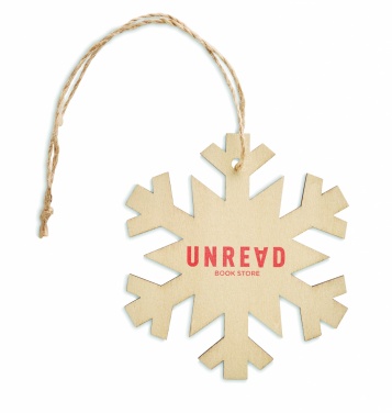 Logotrade promotional gift image of: Snowflake Tree hanger