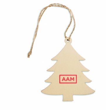 Logotrade promotional item image of: Wooden Tree shaped hanger