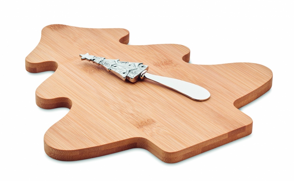 Logo trade promotional items picture of: Cheese board set in bamboo Essen