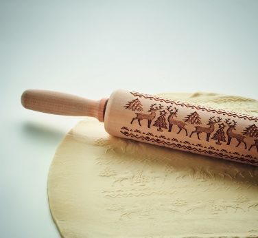 Logotrade promotional product picture of: Christmas pastry wooden rolling