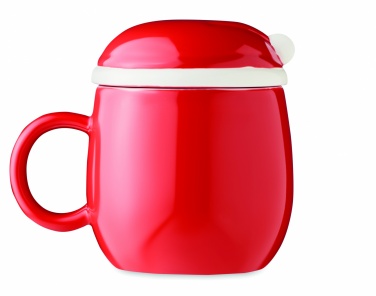 Logo trade promotional merchandise image of: Ceramic mug with lid 370 ml