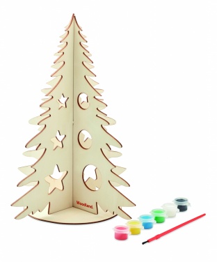 Logo trade promotional gifts picture of: DIY wooden Christmas tree
