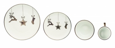 Logo trade promotional giveaways picture of: 4 piece ceramic place setting