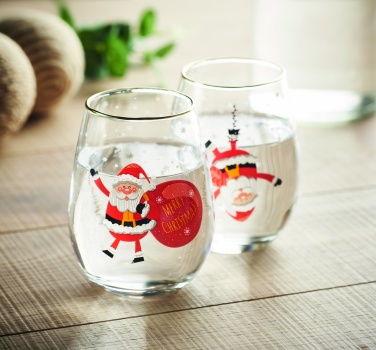Logo trade promotional gifts picture of: Set of 2 Christmas glasses