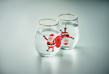 Logo trade promotional merchandise photo of: Set of 2 Christmas glasses