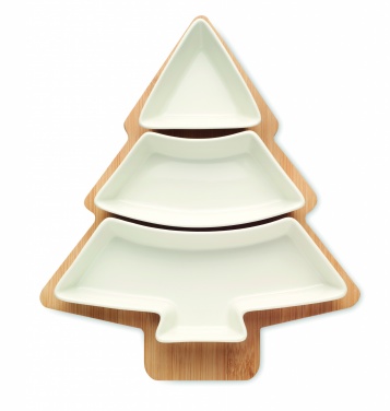 Logo trade promotional giveaway photo of: Christmas tree serving tray