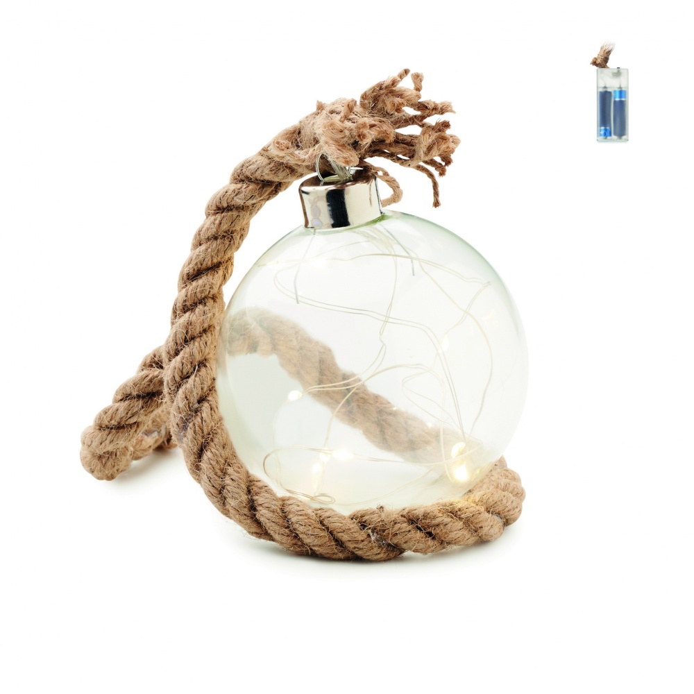 Logotrade promotional product picture of: Glass bauble LED light