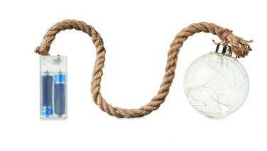 Logo trade business gift photo of: Glass bauble LED light