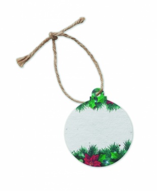 Logotrade promotional product picture of: Seed paper Xmas ornament