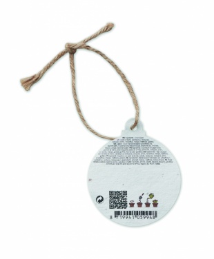 Logo trade promotional item photo of: Seed paper Xmas ornament