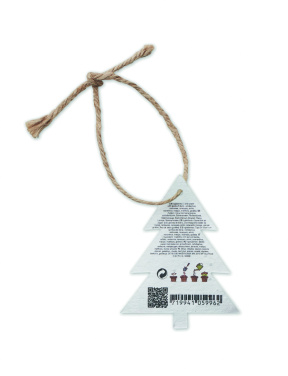 Logo trade promotional gifts picture of: Seed paper Xmas ornament