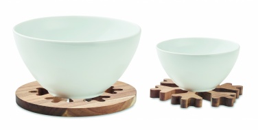 Logotrade promotional product image of: Acacia wooden pot holders set