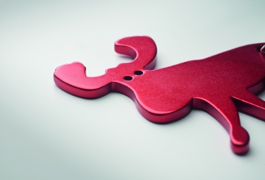 Logo trade promotional giveaway photo of: Recycled aluminium key ring Pori