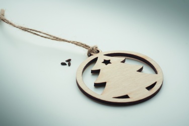 Logo trade advertising products image of: Wooden tree shape hanger