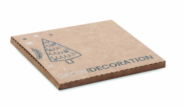 Logo trade promotional gift photo of: Wooden bauble shape hanger