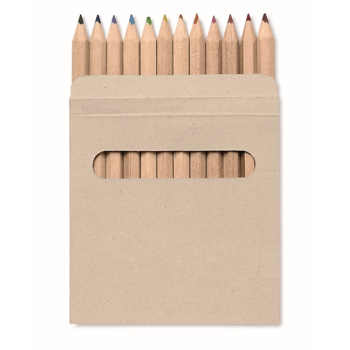 Logo trade corporate gifts picture of: 12 coloured pencils set