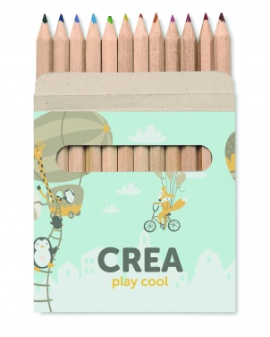 Logotrade promotional products photo of: 12 coloured pencils set