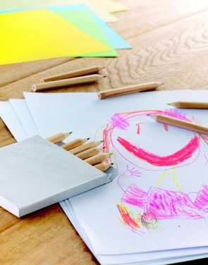 Logo trade promotional giveaway photo of: 12 coloured pencils set