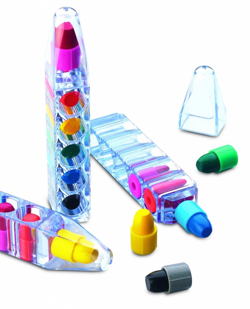 Logotrade promotional item image of: Set of 6 wax crayons